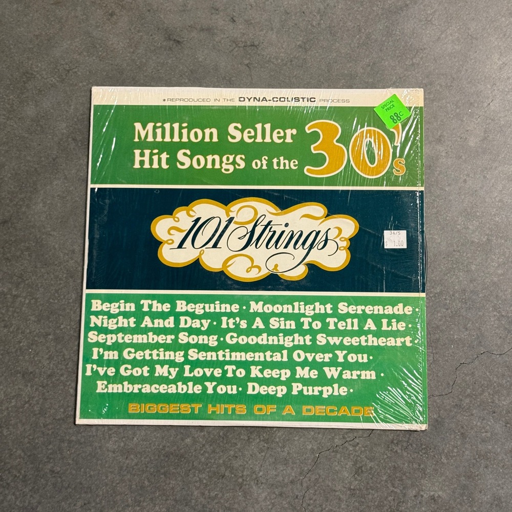 101 Strings Million Seller Hit Songs of the 30s Vinyl LP Somerset SF-21000